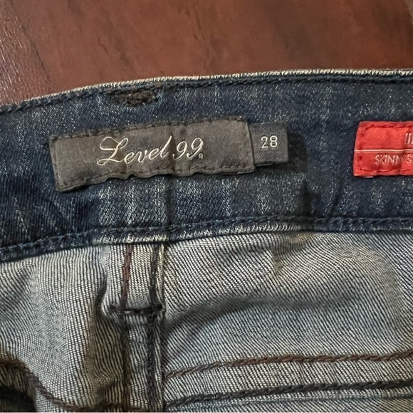 ANTHROPOLOGIE Level 99 Lily Skinny Straight Denim Jeans Size 28 - Picture 8 of 11